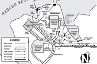 site map drawing for Danskin women's triathlon